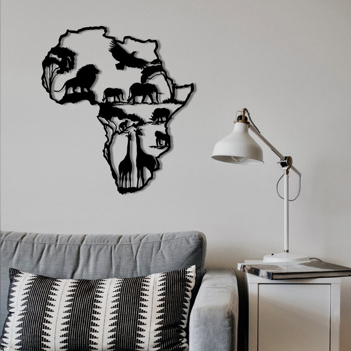 Wallity African 2 - Accesorio Decorativo de Pared Metálico Negro Wallity African 2 - Accesorio Decorativo de Pared Metálico Negro